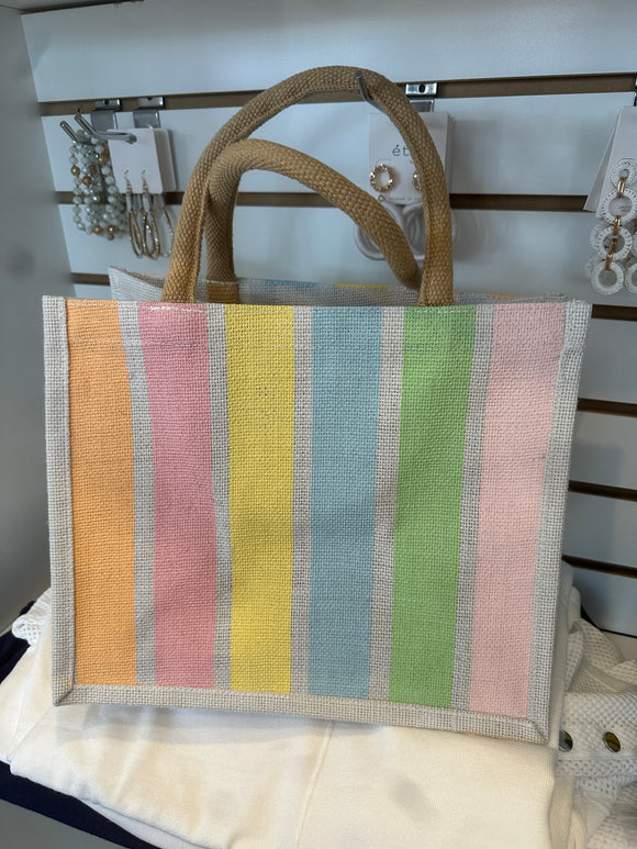 Candy Stripe Gift Tote