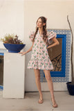 Pink Floral Print Dress H11830