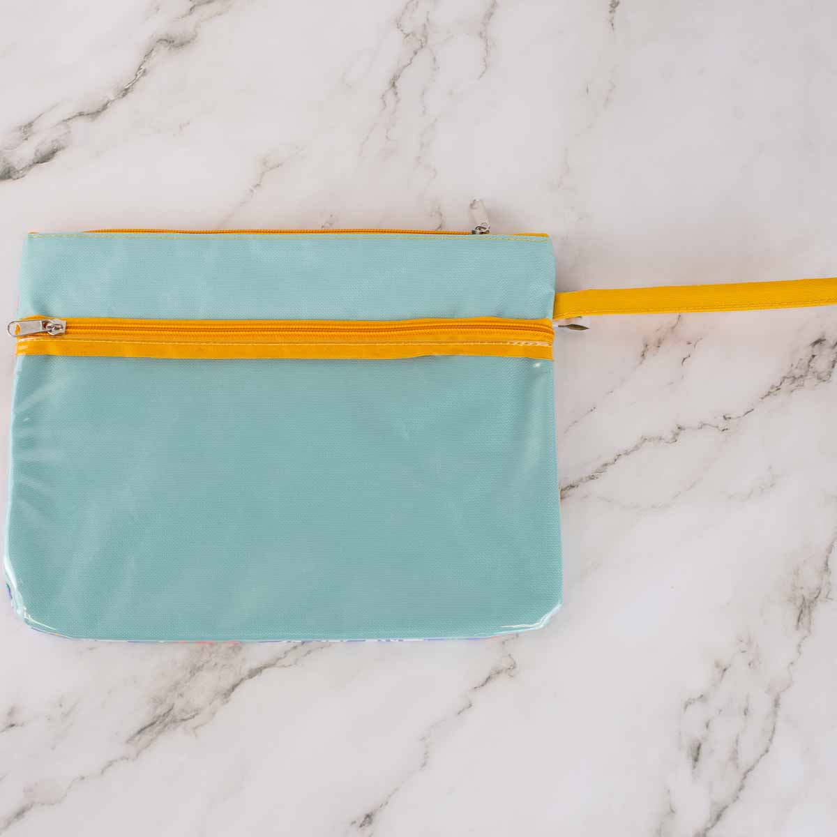 Tobago Cays Wet/Dry Bag in Sky/Sunburst Simply Chic Monogram Boutique