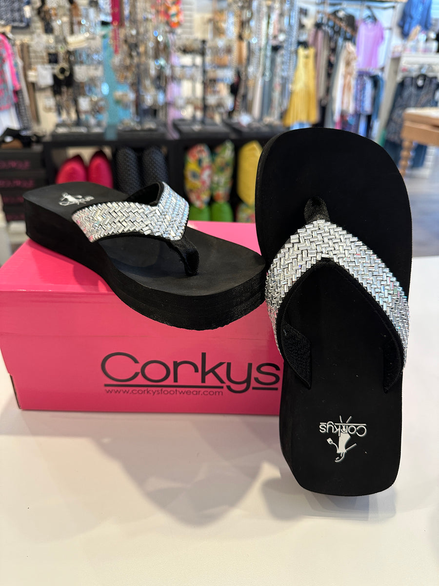 Corky’s Donna Rhinestone Flip Flop Simply Chic Monogram Boutique