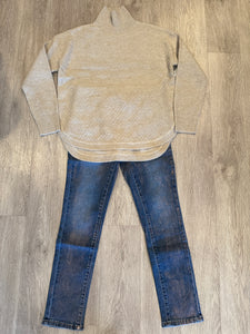 L/S MOCK NK SWEATER