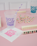 Dot Crack Bam Shatterproof Frost Flex Cups. Set of 8