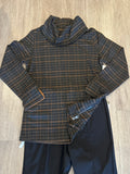 L/S COWL NECK TOP W/ZIPPER