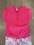 BLOUSE W/ PLEAT DTL & BEADS