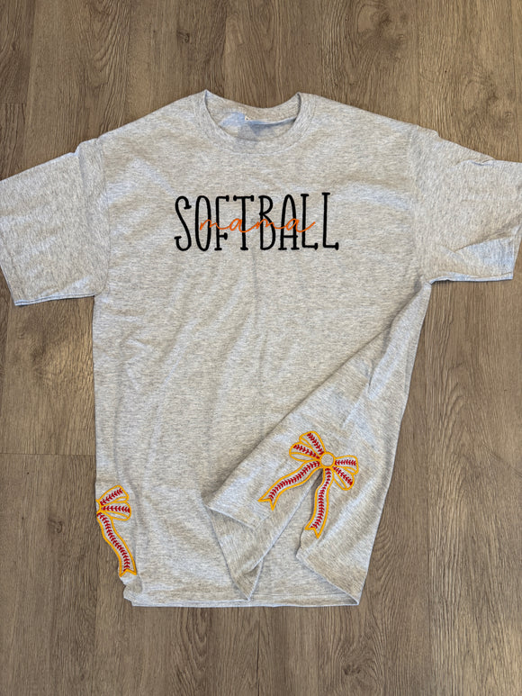Embroidered Sports Bow T-Shirt
