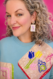 Mahjong Earrings - Bam Bird