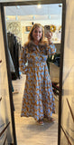 Toffee Tiered Floral Midi Dress H42047