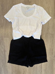 SHORT SLEEVE U NECK TOP