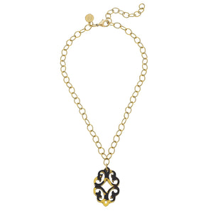 Gold Chain with Tortoise Necklace- 3184G