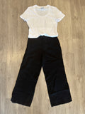 SHORT SLEEVE U NECK TOP