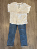 BLOUSE W/ PLEAT DTL & BEADS