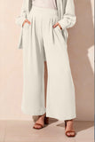FLOWY PANT W/ BK ELASTIC WB- CocoMilk