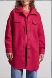STRETCH BOILED WOOL JACKET-DAHLIA