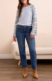 AUDREY HUGGING STRAIGHT CROP JEANS-DarkNight