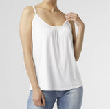 Elsie Adjustable Gathered Cami- White