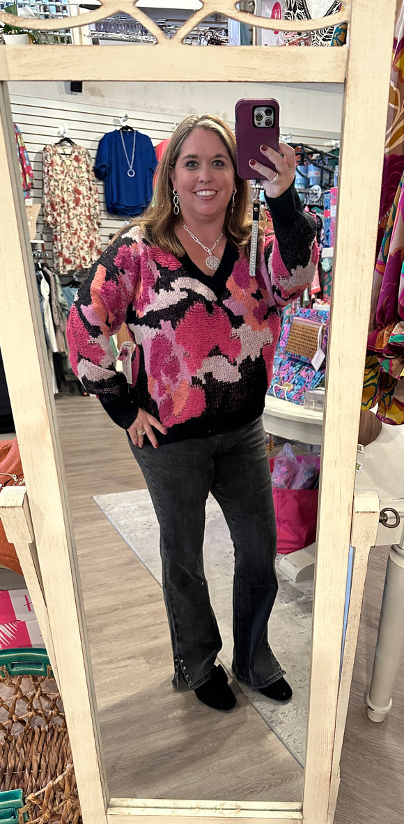 L/S V-NECK SWEATER