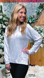 Yarn Dyed Mingled Sweatshirt- Pink