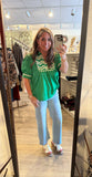 Green Ric Rac Detail Top G15364