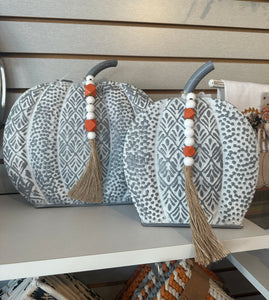 Metal Patterned Pumpkins