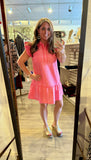 Pink Stripe Layered Dress G15662