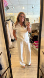 Grey Half Zip Casual Pant Set SW628725