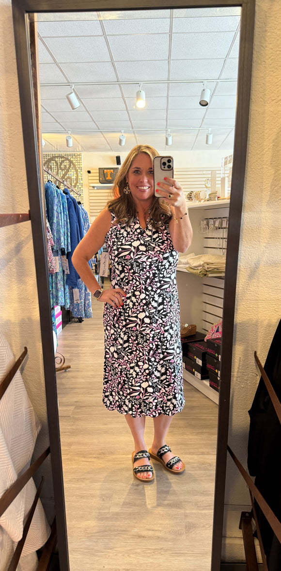 Lulu-B Midi Slvless Scallop Dress