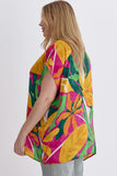 Orchid Green Print Top