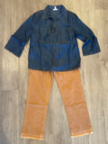 ELBOW SLV POP OVER BLOUSE W/LACE U
