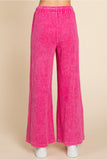 Fuchsia Washing Textured Pants