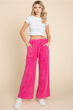 Fuchsia Washing Textured Pants