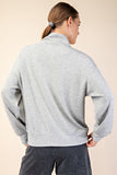 H. Grey Modal Scuba Luxe V-Neck Pullover J3103