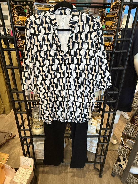Lulu-B V-Neck Travel Tunic- CGNU