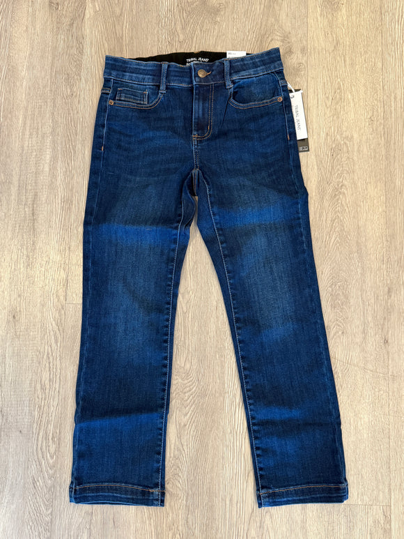 AUDREY HUGGING STRAIGHT CROP JEANS-DarkNight