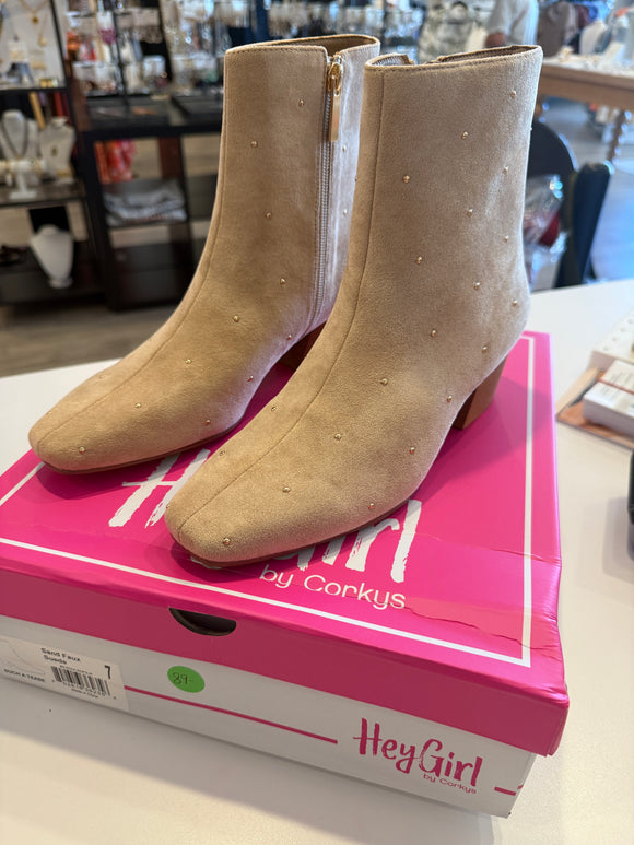 Corky’s Such a Tease- Sand Faux Suede