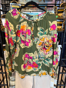 L/S BLOUSE W/ TIE