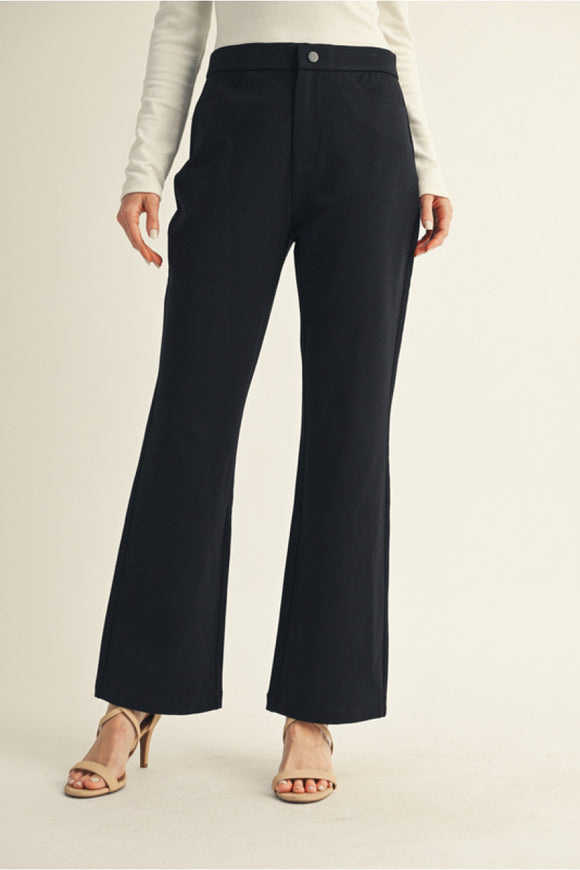 Black Bootcut Slacks G14609