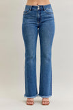 HW Bootcut Double Button WB & Fray Hem 82686REG