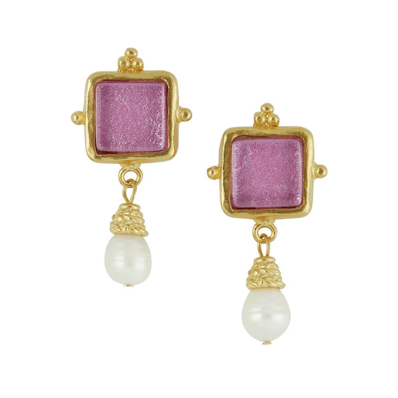 Madeline Pearl Drop Earrings- 1736PK