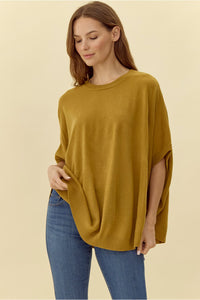 Avocado Knit U-Neck Sweater