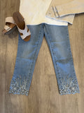 AUDREY PULL ON W/SIDE SLIT EMB