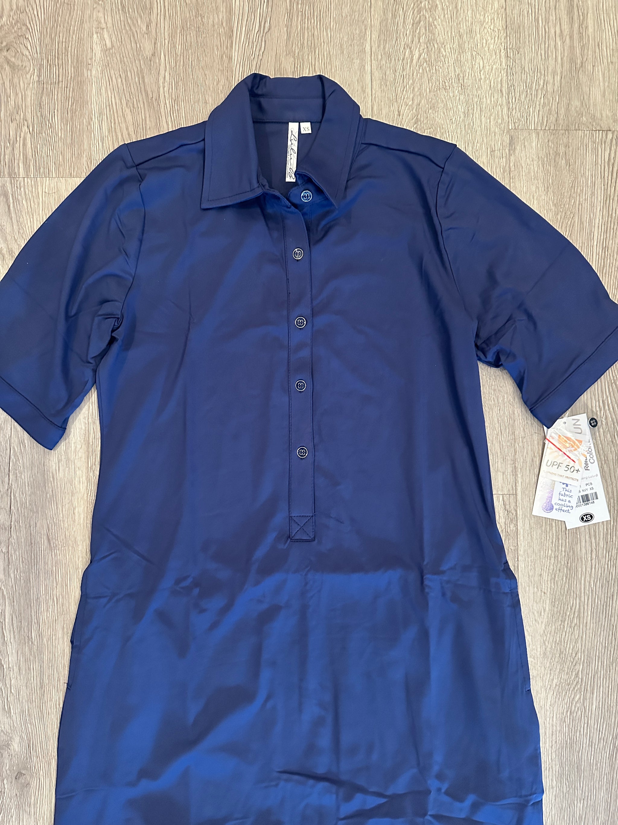 Lulu-B Collar Button Down Dress- NVY Simply Chic Monogram Boutique Rockingham Lulu-B Collar Button Down Dress- NVY Simply Chic Monogram Boutique Rockingham