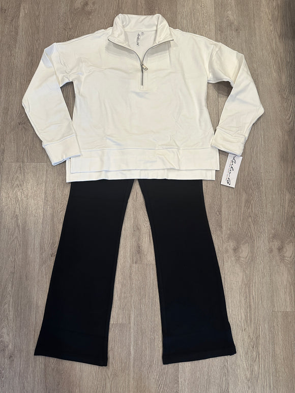 Lulu-B Half Zip Pullover- CRM