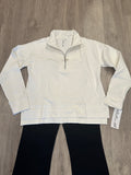 Lulu-B Half Zip Pullover- CRM
