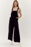 Black Velvet Overalls