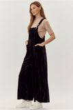 Black Velvet Overalls