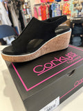Corky’s Carley Too Wedge- Black Corduroy