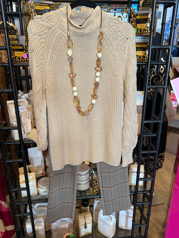 PULL ON ANKLE PANT-ICELATTE