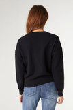 MELANIE V-NECK SWEATER PANT SET- Black