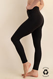 Basic Butter Leggings w/ Pockets- Black P6031