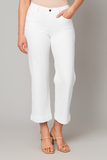 CROPPED WIDE LEG JEAN-White HOP161675